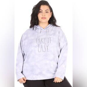 Rae Dunn “Take It Easy” Tie Dye Hoodie | Cozy Lounge Core